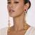 Gold Plated Long Chain Tassel Earrings for Women