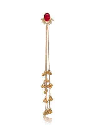 Gold Plated Long Chain Tassel Earrings for Women 3