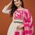 Embroidered Silk Flared Anarkali Pant and Dupatta Set