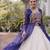 Garba outfits Blue Laheriya Print Faux Georgette Kurti with Kora Cotton Lehenga Set