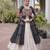 Garba outfits Black Laheriya Print Faux Georgette Kurti with Kora Cotton Lehenga Set