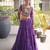 Garba outfits Purple Bandhani Print Faux Georgette Kutchi Patchwork Lehenga Choli Set