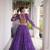 Garba outfits Purple Bandhani Print Faux Georgette Kutchi Patchwork Lehenga Choli Set