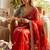 Soft Frendy Satin Fabric Sequance and Zari Embroidery Work Saree With Blouse Set For Women's