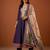 Printed Viscose Silk Flared Anarkali Pant and Dupatta Set