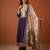 Printed Viscose Silk Flared Anarkali Pant and Dupatta Set