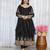 Black georgette   party wear embroidery anarkali suit set