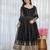 Black georgette   party wear embroidery anarkali suit set