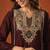 Embroidered Viscose Silk A-line Kurta Pant and Dupatta Set