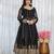 Black georgette   party wear embroidery anarkali suit set