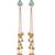 Gold Plated Long Chain Tassel Earrings for Women