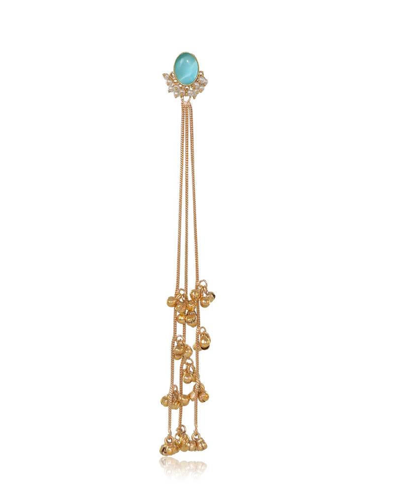 Gold Plated Long Chain Tassel Earrings for Women