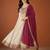 Women's Beautiful Embroidery Work Vichitra Silk Fabric Flared Anarkali Pant and Dupatta Set