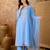 Embroidered Viscose Silk Straight Kurta Pant and Dupatta Set