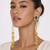 Gold Plated Long Chain Tassel Earrings for Women