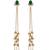 Gold Plated Long Chain Tassel Earrings for Women
