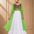 Green Leheriya Print Kurti with Rayon Cotton Lehenga