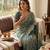 New Soft Frendy Satin Fabric Sequance Embroidery Work Saree With Blouse Set For Women's
