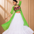 Green Leheriya Print Kurti with Rayon Cotton Lehenga