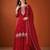 Embroidered Vichitra Silk Straight Kurta Sharara and Dupatta Set