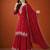 Embroidered Vichitra Silk Straight Kurta Sharara and Dupatta Set
