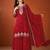 Embroidered Vichitra Silk Straight Kurta Sharara and Dupatta Set