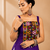 Purple Leheriya Print Kurti with Rayon Cotton Lehenga