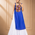 Blue Leheriya Print Kurti with Rayon Cotton Lehenga