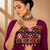Wine Leheriya Print Kurti with Rayon Cotton Lehenga