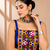 Blue Leheriya Print Kurti with Rayon Cotton Lehenga