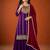 Embroidered Vichitra Silk Straight Kurta Sharara and Dupatta Set