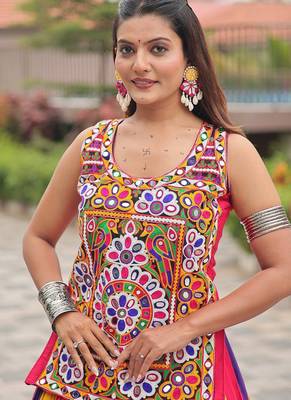 Multi Color Pure Cotton Navratri Lehenga Choli 2