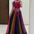 Multicolor Georgette Cotton Navratri Lehenga Choli