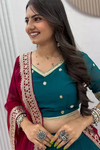 Rama Georgette Navratri Lehenga Choli