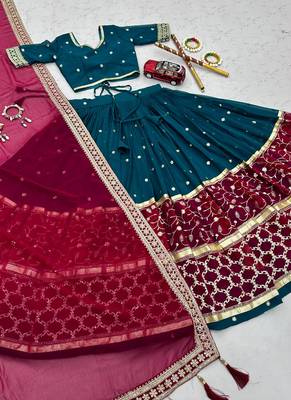 Rama Georgette Navratri Lehenga Choli 3