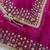 New Soft jimmy Satin Sequence embroidery Work Saree With Blouse Set For Women's