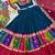 Teal Pure Cotton Navratri Lehenga Choli