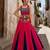 Gajri & Neavy-Blue Fancy Kali Work With Gota Patti Navratri Lehenga Sets
