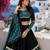 Pure Rayon Cotton Lehenga Blouse With Sequence Work Dupatta