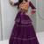 Purple Pure Cotton Navratri Lehenga Choli