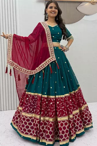 Rama Georgette Navratri Lehenga Choli