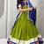 Paroot Green Pure Cotton Navratri Lehenga Choli
