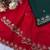 New Soft Georgette Sequins Embroidery Work Red Color Saree With Blouse Set For Women's