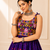 Purple Bandhani Kediya with Rayon Cotton Lehenga Set