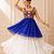 Blue Bandhani Kediya with Rayon Cotton Lehenga Set