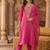 Women Ethnic Motifs Embroidered Regular Thread Work Liva Kurta with Trousers & With Dupatta
