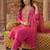 Women Ethnic Motifs Embroidered Regular Thread Work Liva Kurta with Trousers & With Dupatta