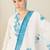 Women Floral Embroidered Regular Thread Work Kurta with Trousers & With Dupatta