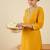 Women Ethnic Motifs Embroidered Regular Thread Work Kurta with Trousers
