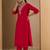 Women Ethnic Motifs Embroidered Regular Thread Work Liva Kurta with Trousers